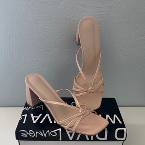 Nude Heeled Sandals